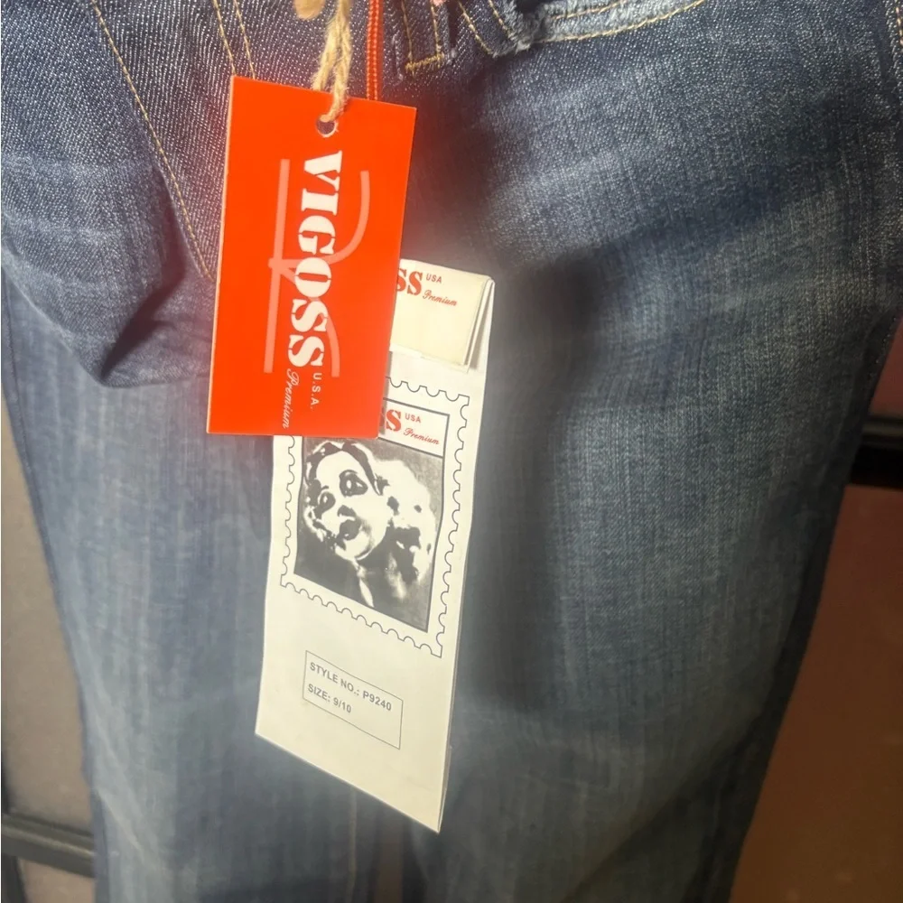 VIGOSS USA Premium Bootcut Jeans Size 9/10 NWT Y2K Dark Wash